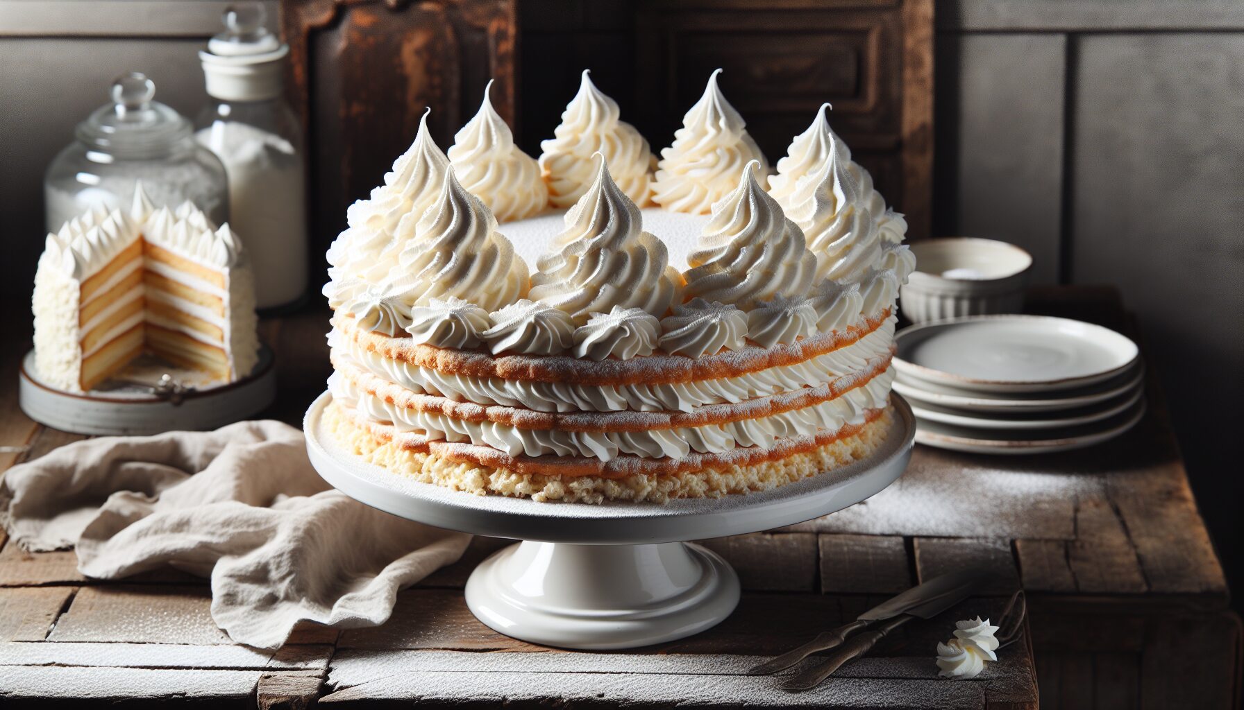ホイップクリーム　ケーキ image 2